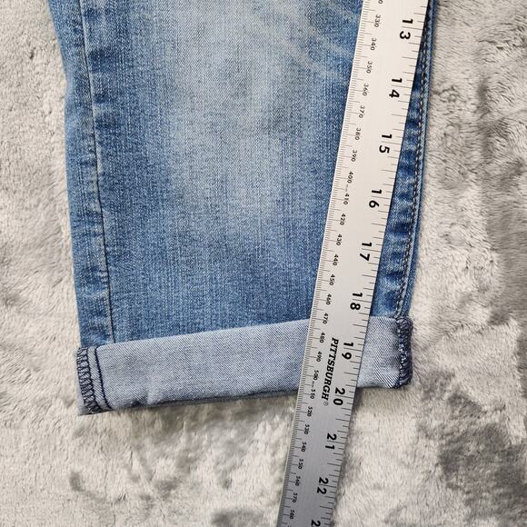 Levi's Denizen Jeans Womens 2 Blue Curvy Slim Cuffed Capri Low Rise Stretch - Picture 13 of 15